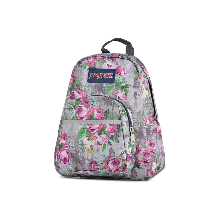JanSport Polyester Backpack Mini Women's Gray Multicolor-1