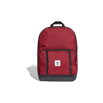 Adidas Originals Polyester Backpack Regular Men's Burgundy