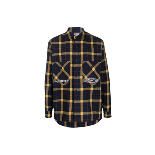 Marcelo Burlon County Of Milan Folk Check Pattern Shirt