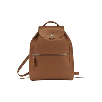 LONGCHAMP Le Foulonné Cow Leather Backpack Women's Light Russet