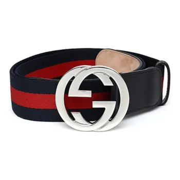GUCCI Gg Buckle Web Belt