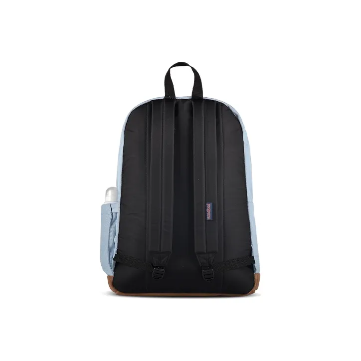 JanSport Leather Backpack Medium Size Unisex Haze Blue-3