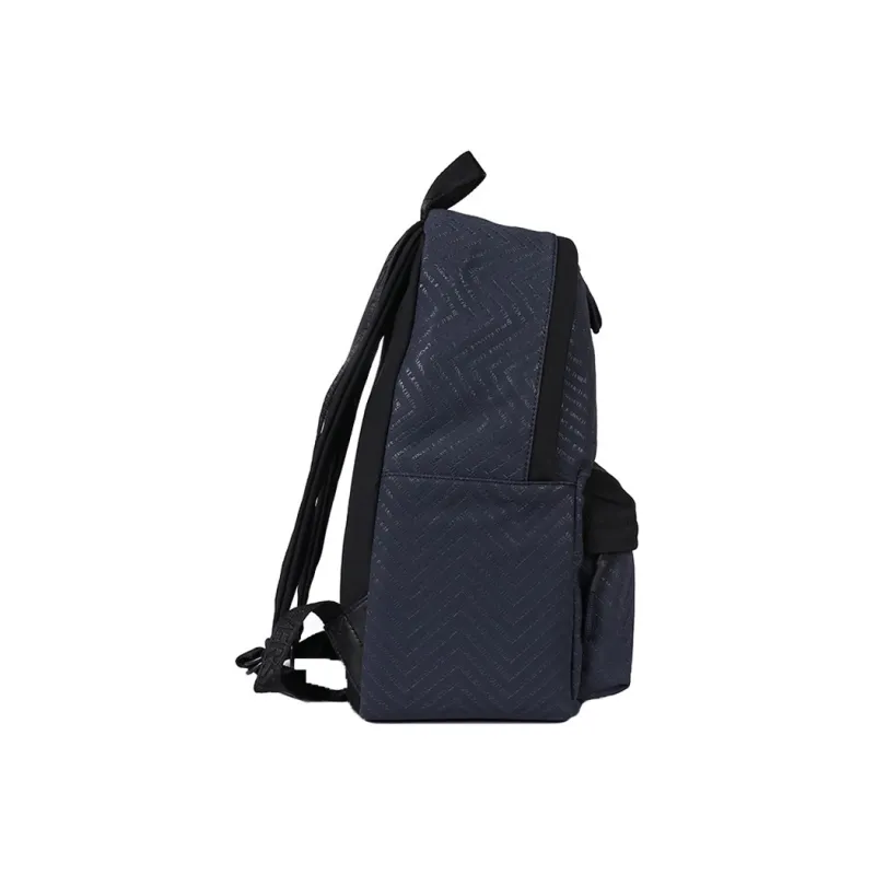 FANSIZHE Jeans Couture Artificial Leather Backpack Unisex Dark Blue-1