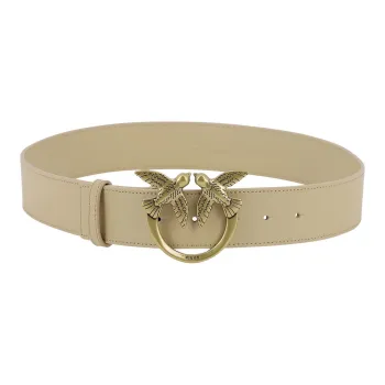 PINKO Leather Belts Men Beige