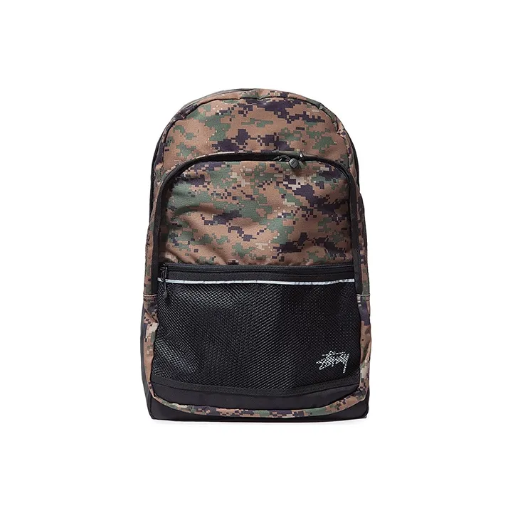 Stussy Nylon Fabric Backpack Unisex Camouflage-0