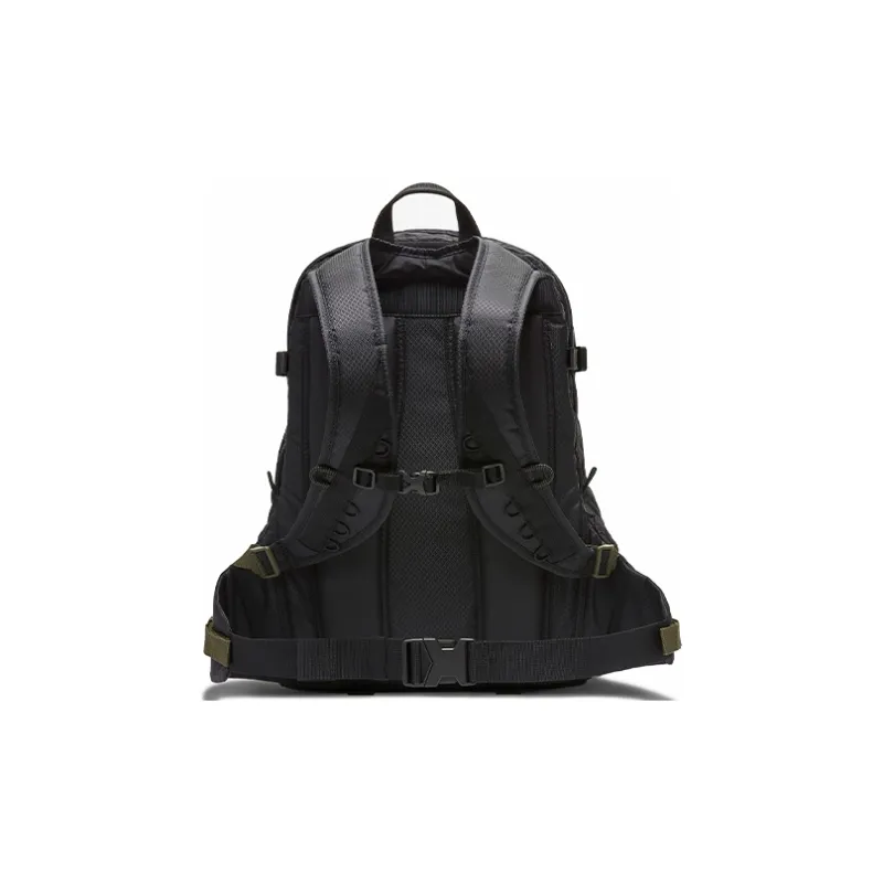 Nike Nylon Fabric Backpack Regular Unisex Black Gray Color-2