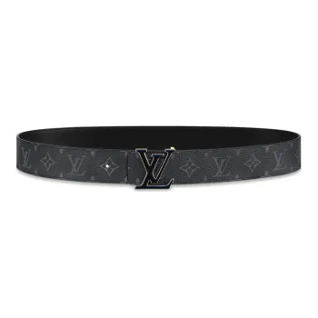 LOUIS VUITTON Pin Buckle Cow Leather Leather Belts Men's Width 4cm