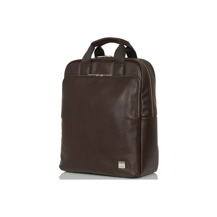 KNOMO Genuine Leather Handbag, Backpack, Backpack Regular Unisex Brown-3