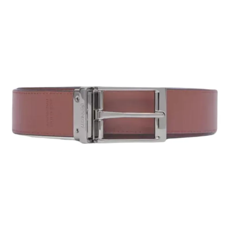 Burberry Leather Belts Men Black/Tan-3