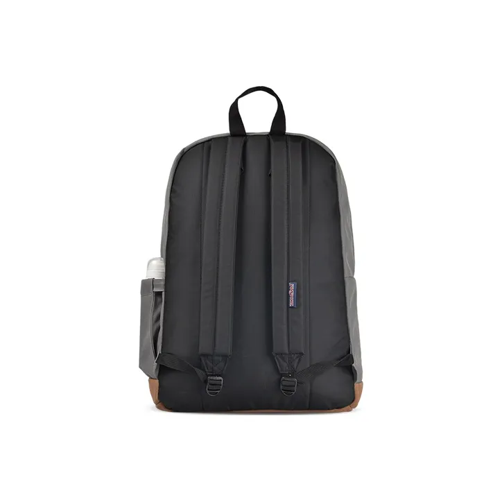 JanSport Leather Laptop Bag Backpack Regular Unisex Horizon Gray-3