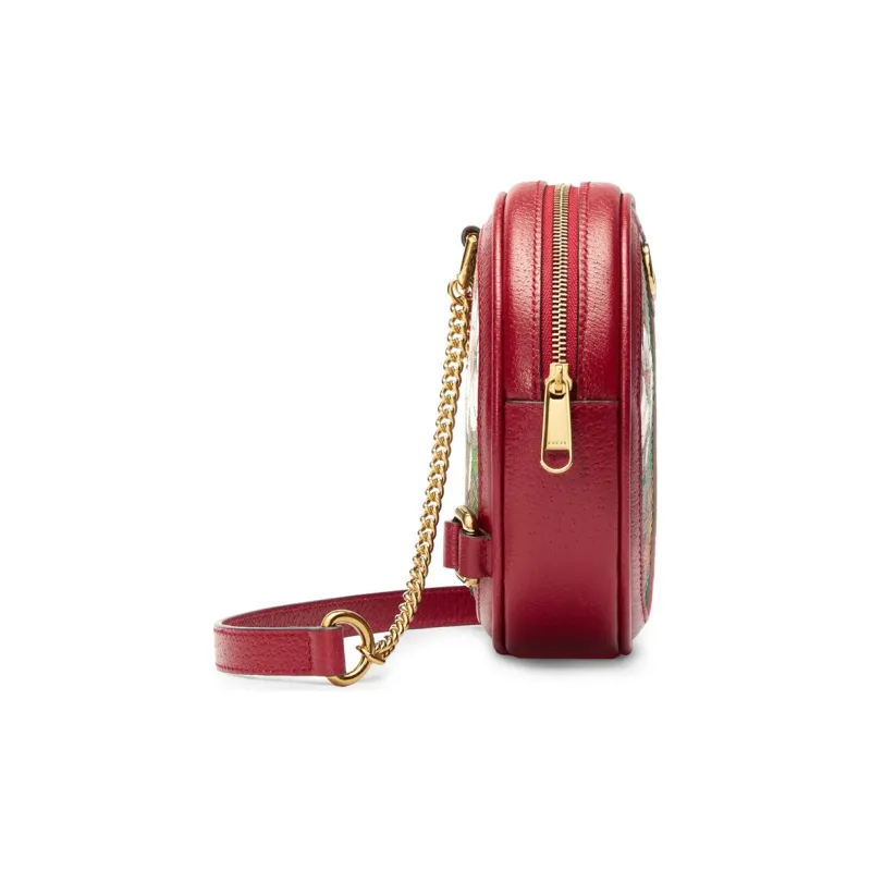 GUCCI Ophidia Backpack GG Flora Mini Red-3