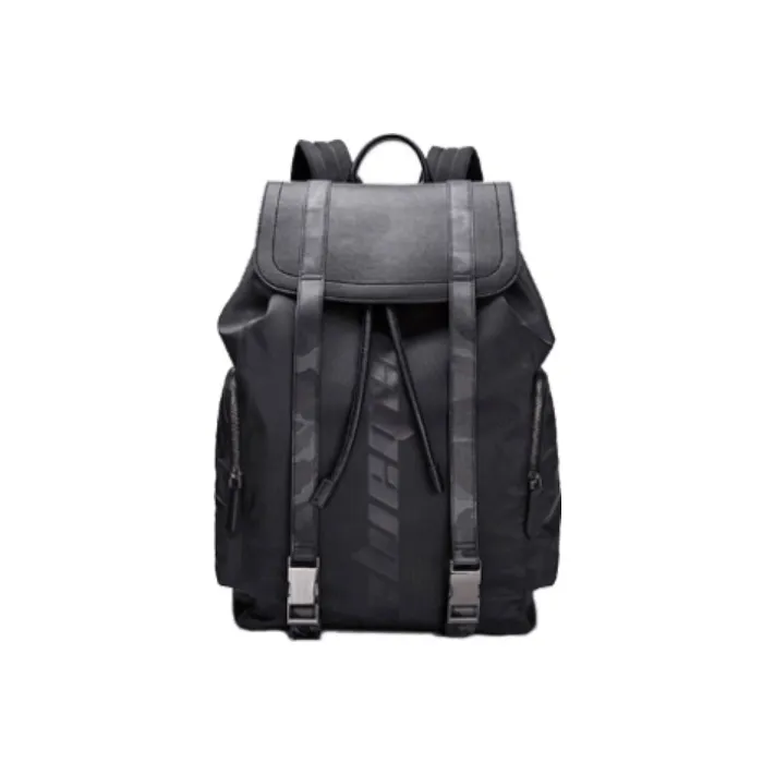 BABAMA Fabric Travel Bags Backpack Regular Men's Black-0