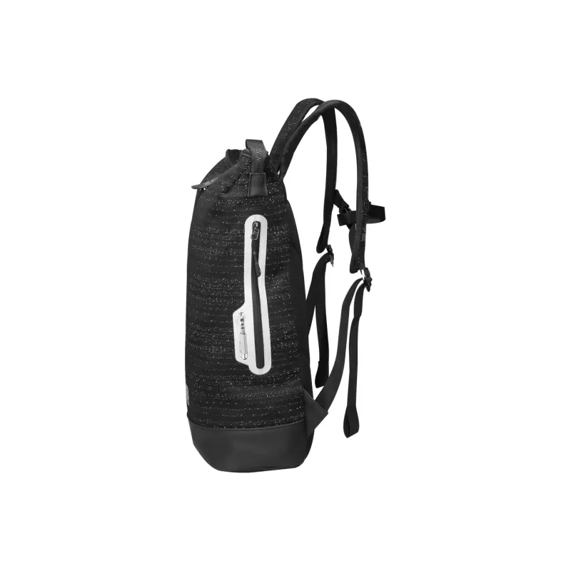 PEAK Leather Backpack Travel Bag Student Backpack Regular Unisex Black-3