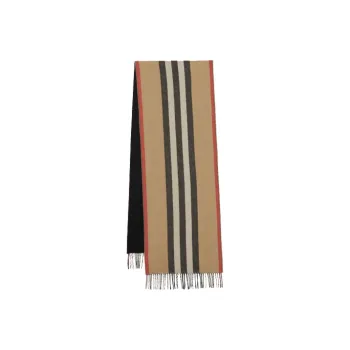 Burberry Knit Scarves Unisex Archive Beige/Black