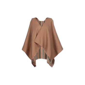 Burberry Wool Shawls Women's Linen Seed Color