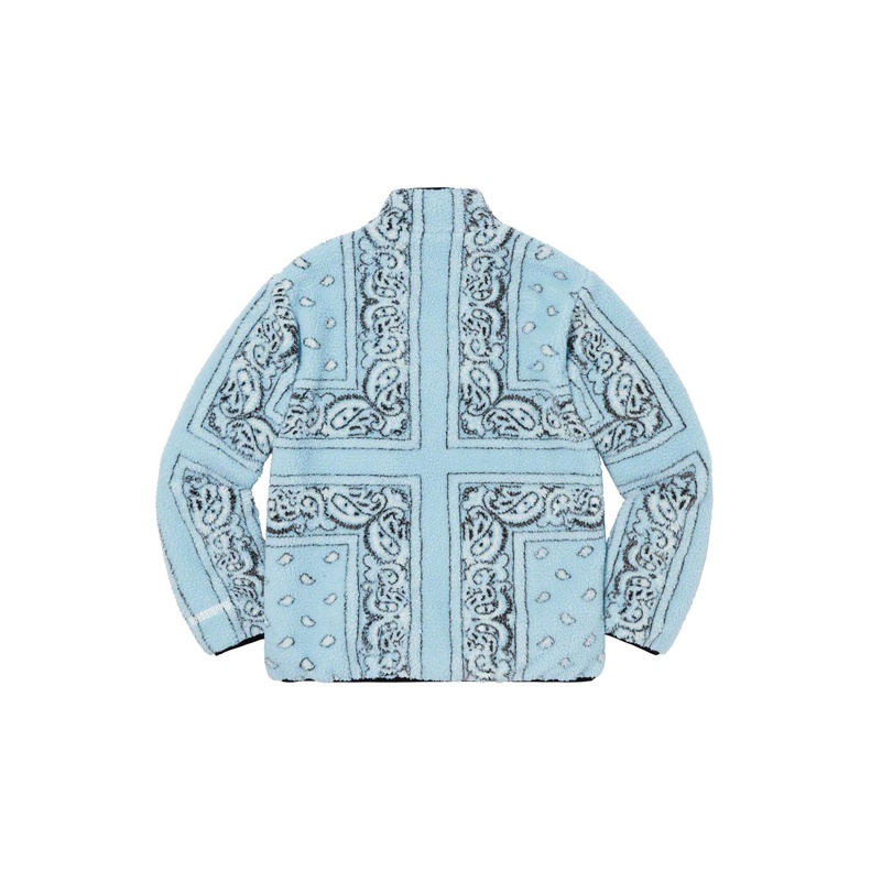 Supreme Reversible Bandana Fleece Jacket XL - POIZON Supreme Reversible Bandana Fleece Jacket XL - POIZON