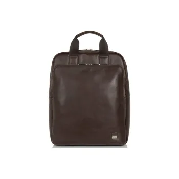 KNOMO Genuine Leather Handbag, Backpack, Backpack Regular Unisex Brown