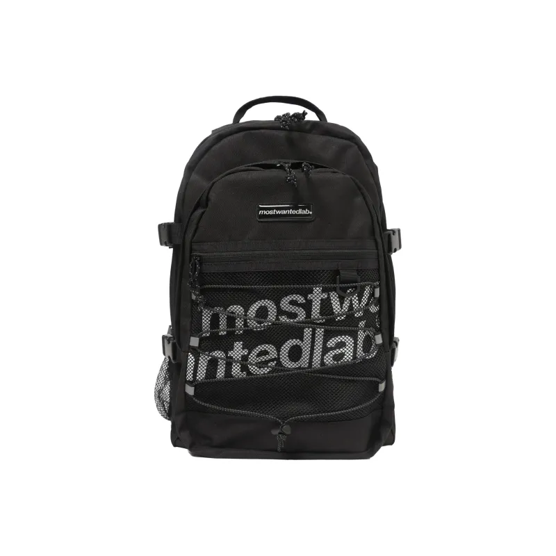 MostwantedLab Polyester Backpack Regular Unisex Black-1