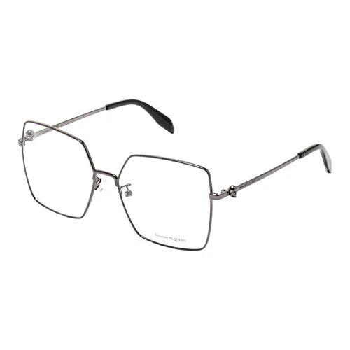 Alexander McQueen Eyeglass Frames Women's Silver Gray