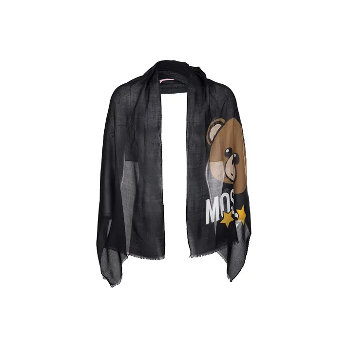 MOSCHINO Teddy Shawls Women's Black-1
