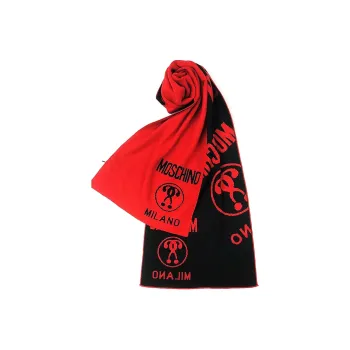 MOSCHINO Wool Knit Scarves Unisex