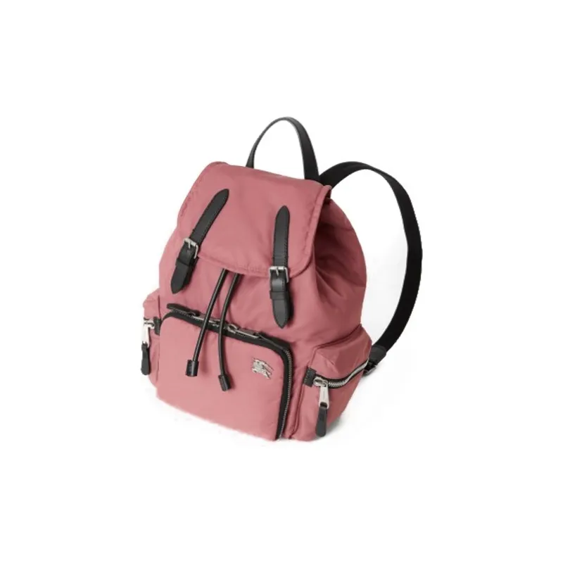 Burberry Polyamide Backpack Travel Storage Bag Backpack Medium Size Women's Coral Pink-2