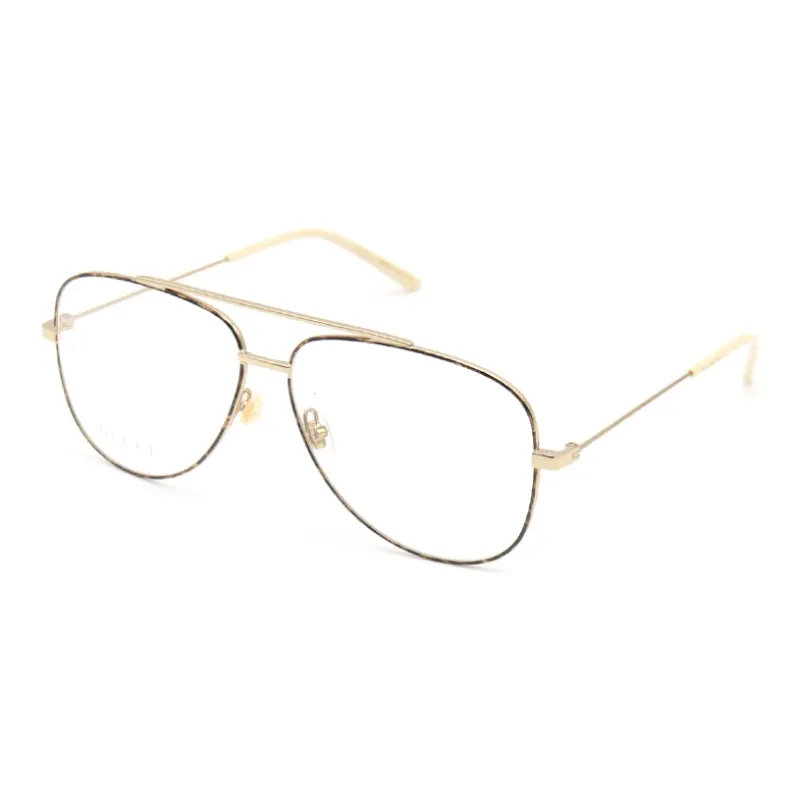 GUCCI Aviator Frame Metal Optical Frames-7