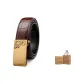 Brown Strap Gold-Tone Lock
