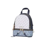 MICHAEL KORS Rhea Zip PVC Backpack Women's White Blue