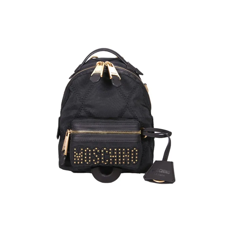 MOSCHINO Nylon Fabric Backpack Mini Women's Black-0
