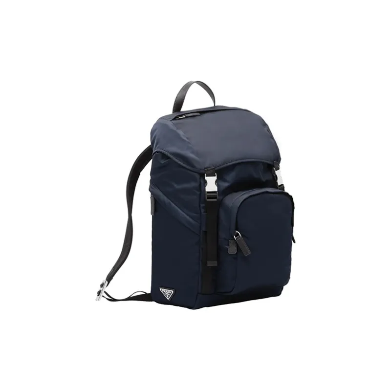 PRADA Fabric Backpack Men's Blue-1