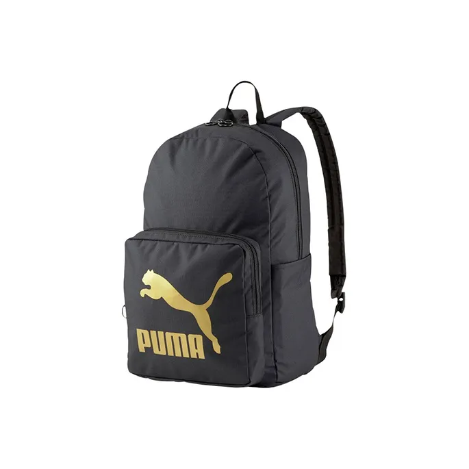PUMA Fabric Backpack Regular Unisex Black Gold-0