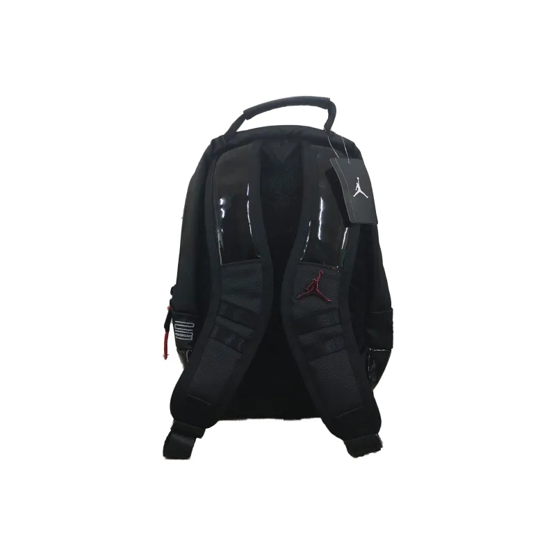 Jordan Polyester Basketball Bag Backpack Small Size Unisex Black Red-1