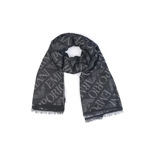 EMPORIO ARMANI Knit Scarves Unisex Black