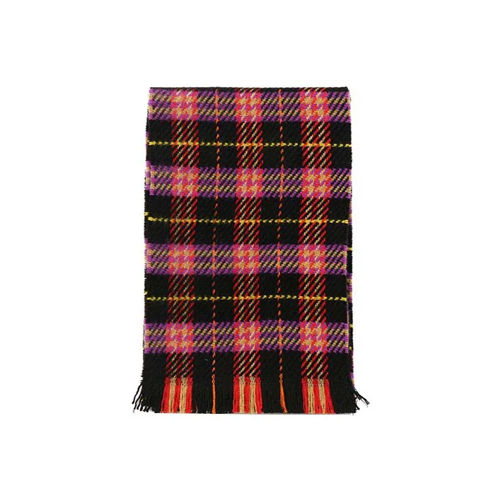Burberry Knit Scarves Unisex Black Red-0