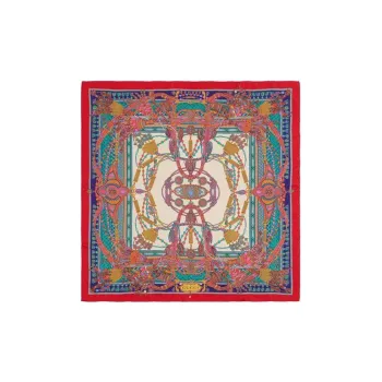 GUCCI Silk Scarves Unisex Blue