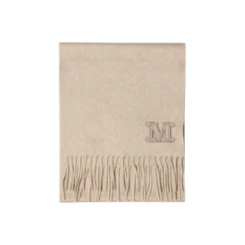 MaxMara Knit Scarves Women's Beige/Tan