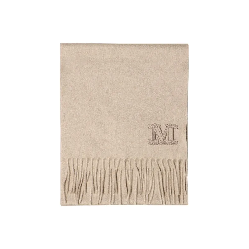 MaxMara Knit Scarves Women's Beige/Tan-0