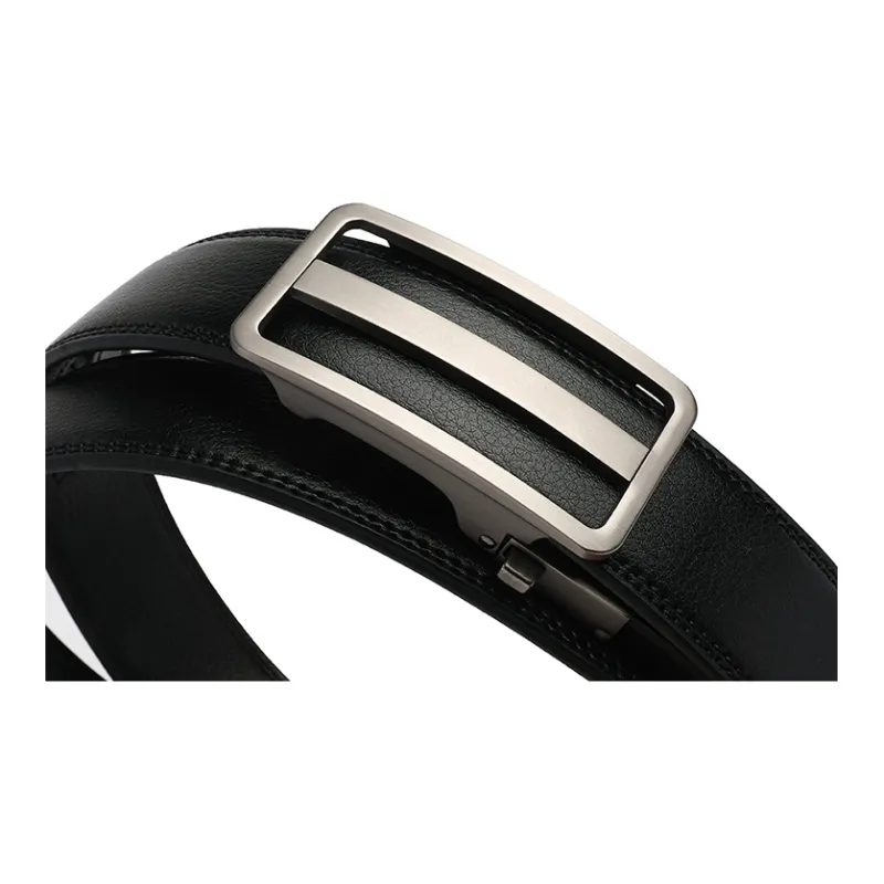 FREE RABBITⅡ Youth Genuine Leather Belt With Automatic Buckle Casual Fashion Leather Belts Men's-3