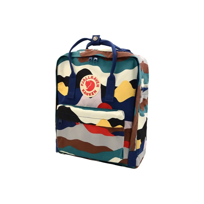 Fjallraven Kanken Cotton And Polyester Blend Backpack Regular Unisex Dark Multicolor-1