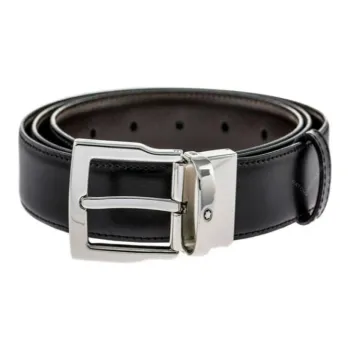 MONTBLANC Logo-engraved Leather Belt