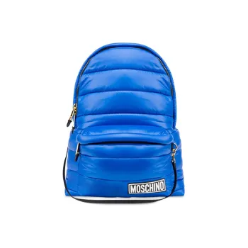 MOSCHINO Seamless Nylon Backpack Women's Klein Blue