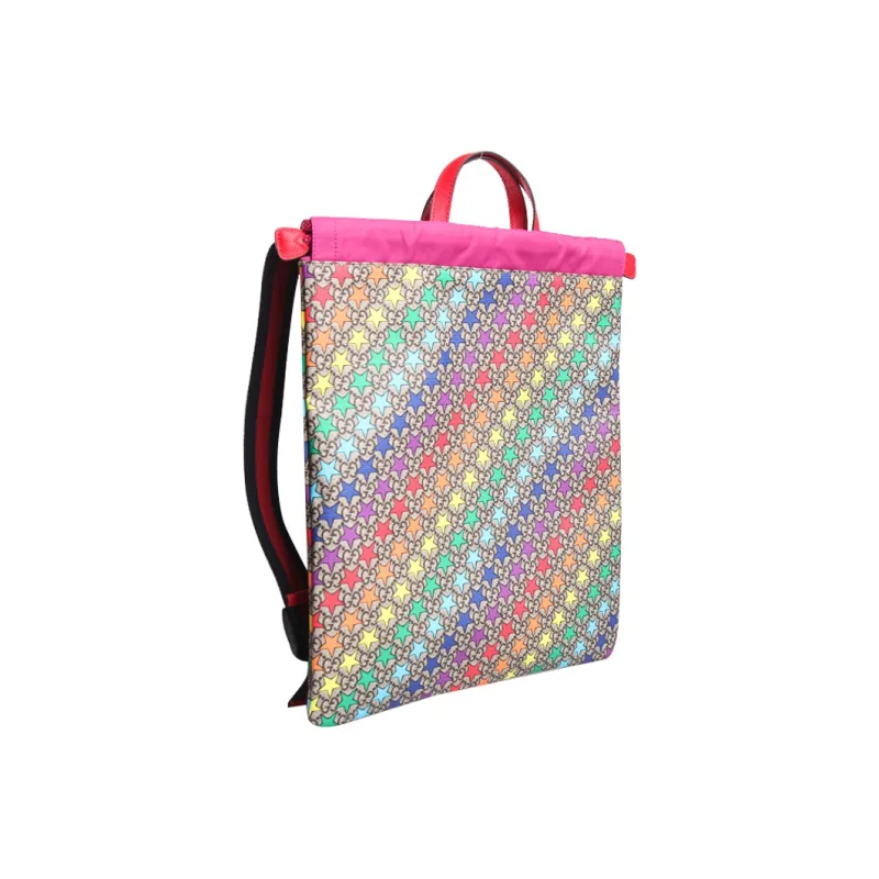 GUCCI Canvas With Leather Handbag, Backpack, Backpack Unisex Multicolor-1