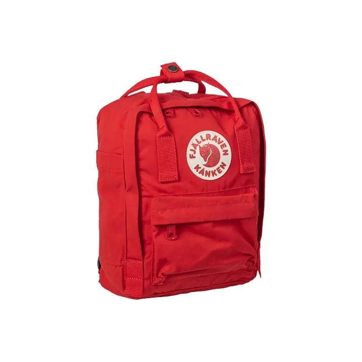 Fjallraven Kanken Cotton Backpack Mini Men's Red-1