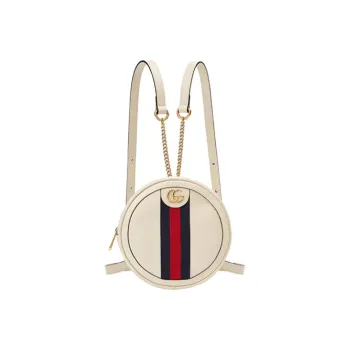 GUCCI Ophidia Fabric Backpack Mini Women's White