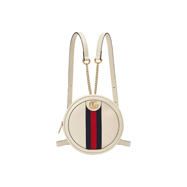 GUCCI Ophidia Fabric Backpack Mini Women's White-0