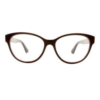 GUCCI Eyeglass Frames Unisex Red Brown