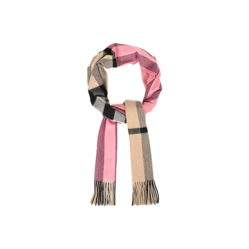 Burberry Knit Scarves Women's Rose Pink Red-2