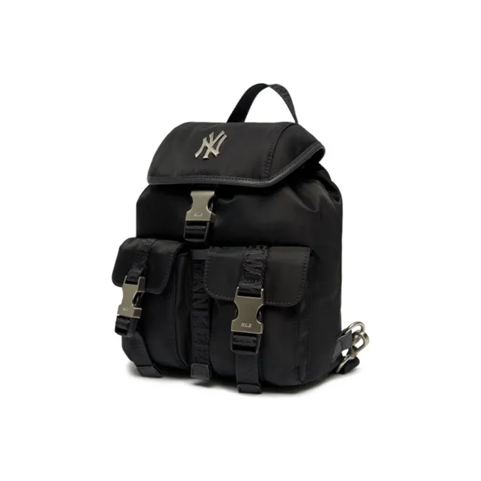 MLB Nylon Fabric Backpack Regular Unisex Black-1