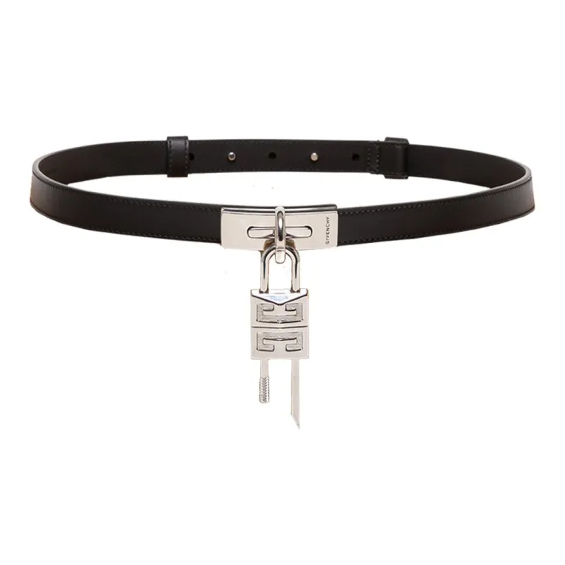 Givenchy Turnlock Belt In Leather With Lock-1